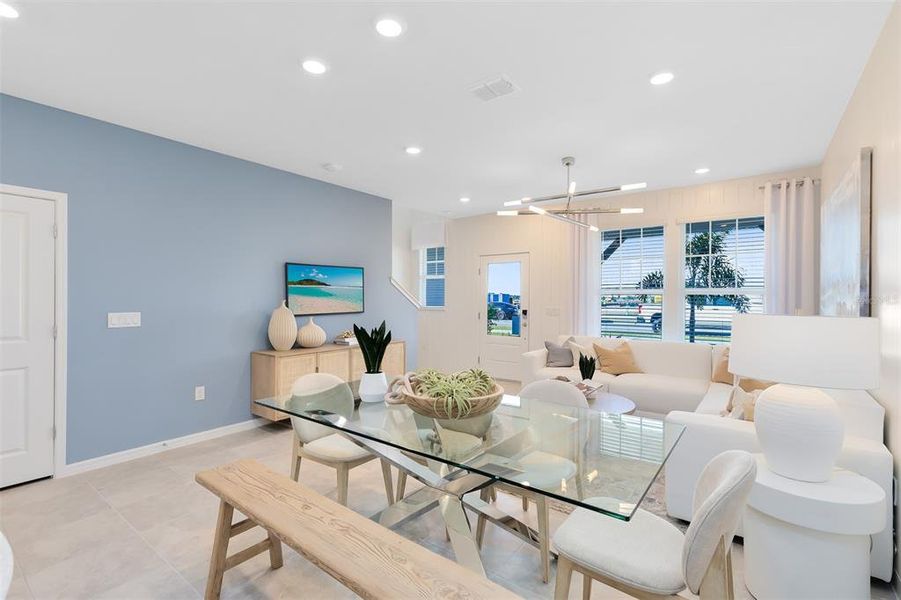 Furnished interior view inside a new home in EverBe, Orlando (Image 17).