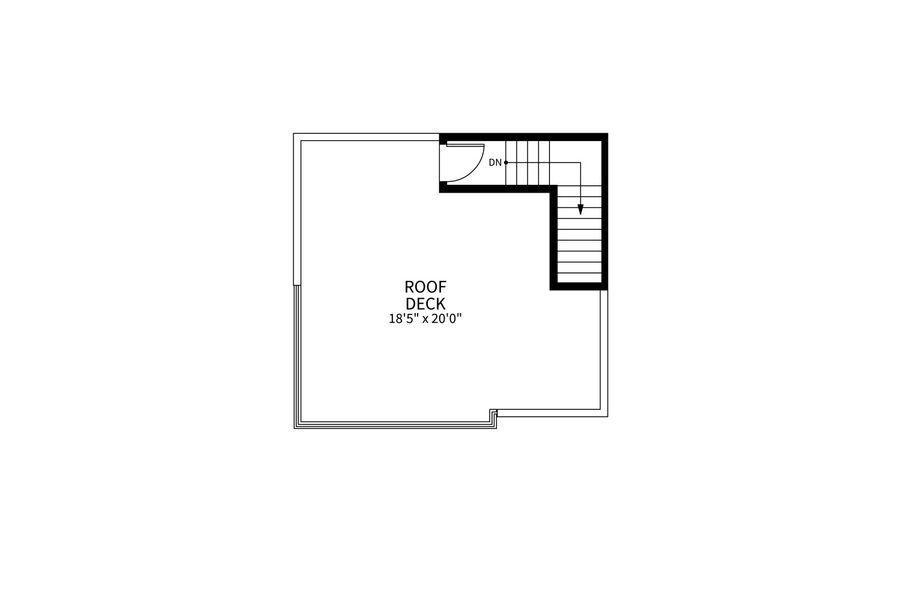 2D floor plan layout for the Blanca by Brightland Homes in Dillon Pointe - Skyview, Broomfield, CO (Image 7).