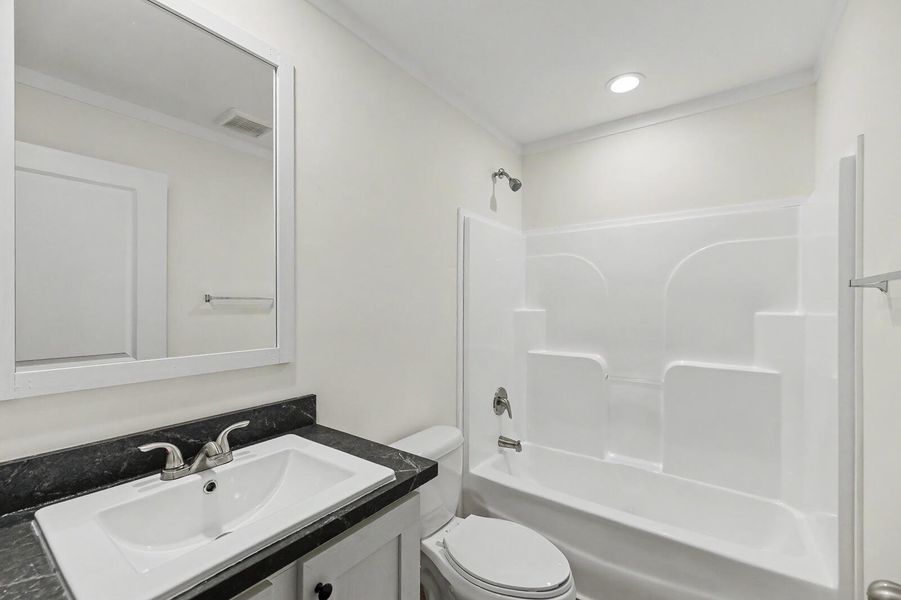 Furnished interior view inside a new home in , St. Stephen (Image 3).