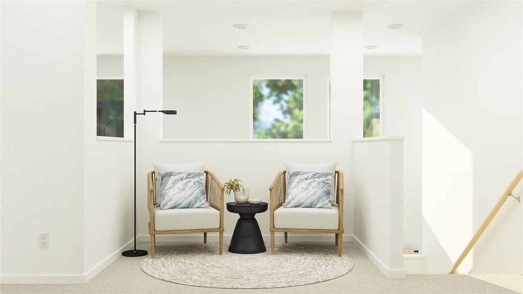 Furnished interior view inside a new home in Meadowlark Preserve, Pflugerville (Image 22).