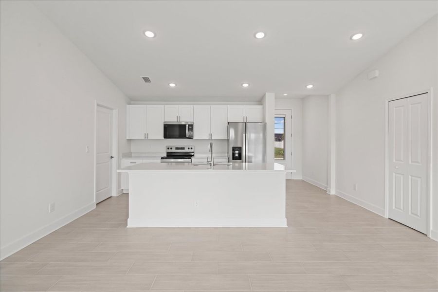 Representative unfurnished interior of a home built from the The Sunset Harbor by Sunlife Homes LLC in Cape Coral, Cape Coral (Image 14). Representative unfurnished interior of a home built from the The Sunset Harbor by Sunlife Homes LLC in Cape Coral, Cape Coral (Image 14).