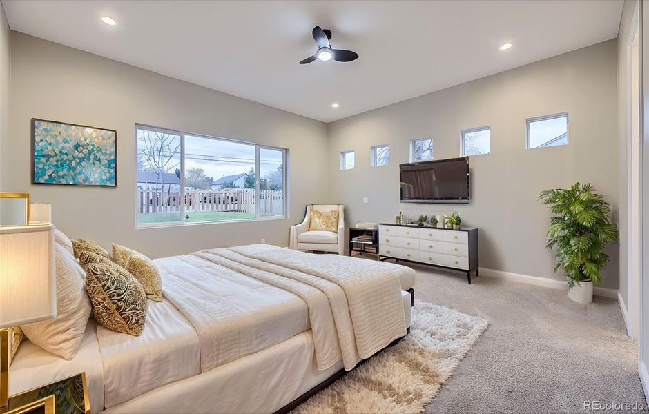 Main Floor Additional Primary Bedroom-virtually staged