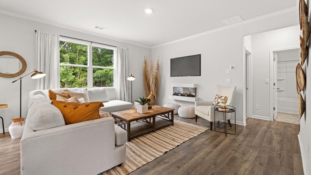 Furnished interior view inside a new home in Braselton Village, Braselton (Image 48). Furnished interior view inside a new home in Braselton Village, Braselton (Image 48).