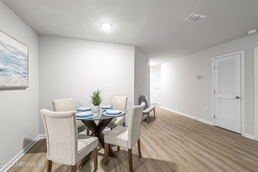 Furnished interior view inside a new home in , Jacksonville (Image 4). Furnished interior view inside a new home in , Jacksonville (Image 4).