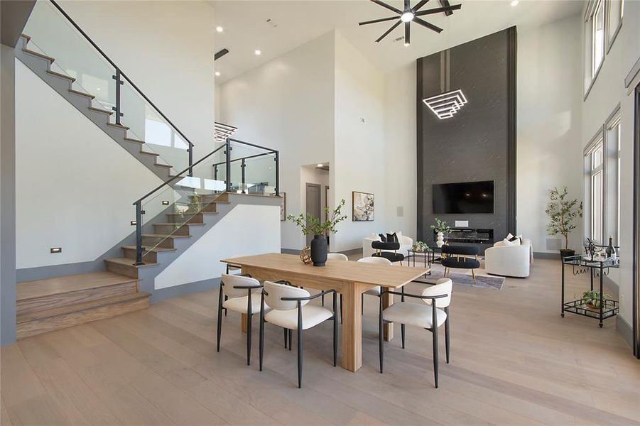 Furnished interior view inside a new home in , Heath (Image 30).