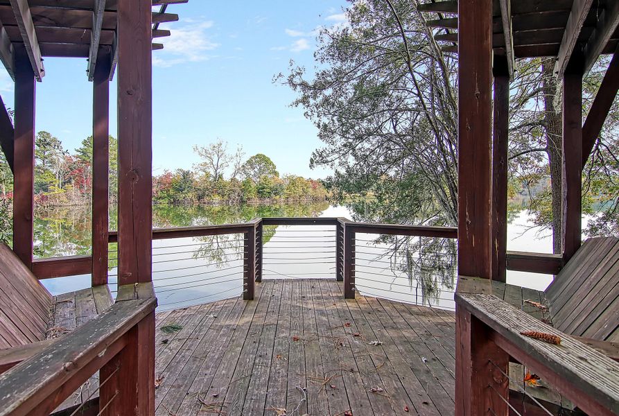 Exterior details and patio area of a home in Heron's Walk at Summers Corner, Summerville (Image 23).