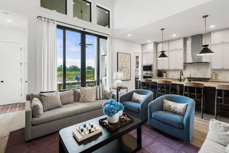 Furnished interior view inside a new home in Santa Rita Ranch, Liberty Hill (Image 10).