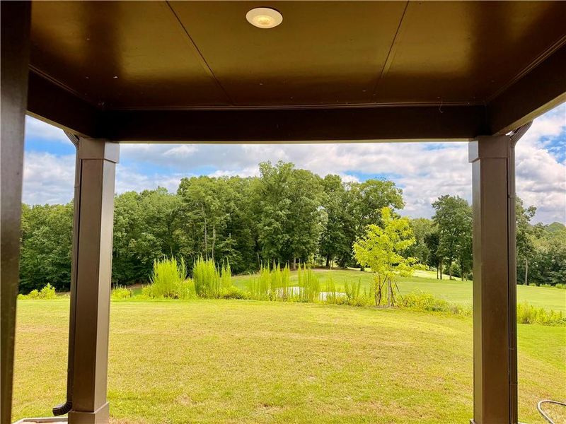 Exterior details and patio area of a home in Creekside, Dawsonville (Image 28).