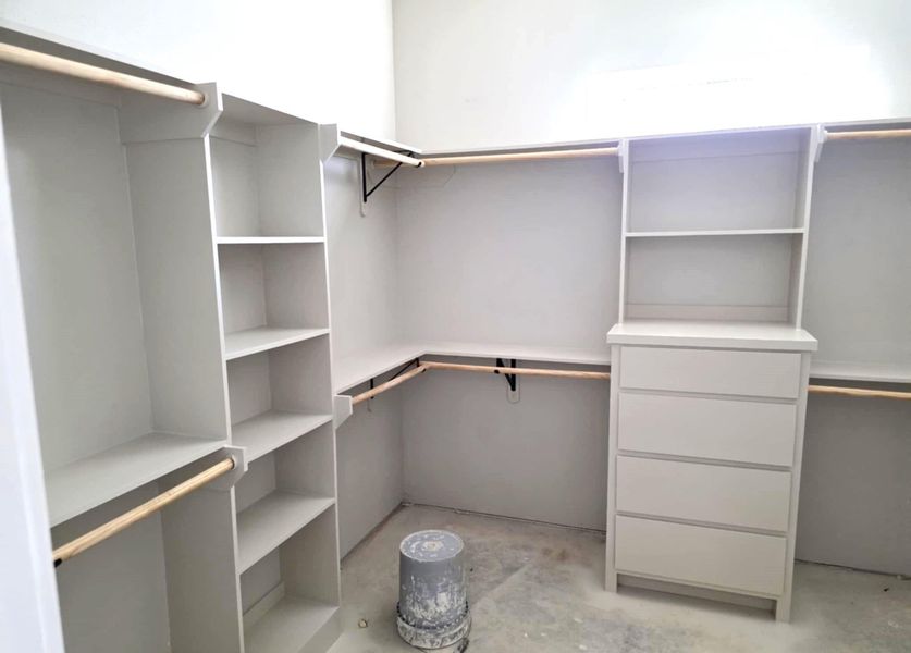 Primary closet built ins Primary closet built ins