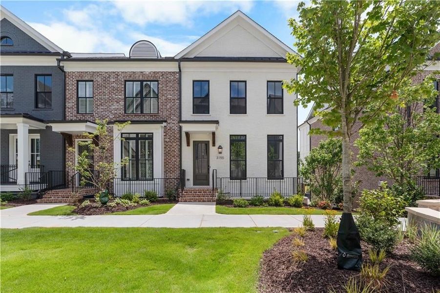 Front exterior of a new home in Park Walke, Alpharetta, GA, highlighting curb appeal (Image 27). Front exterior of a new home in Park Walke, Alpharetta, GA, highlighting curb appeal (Image 27).