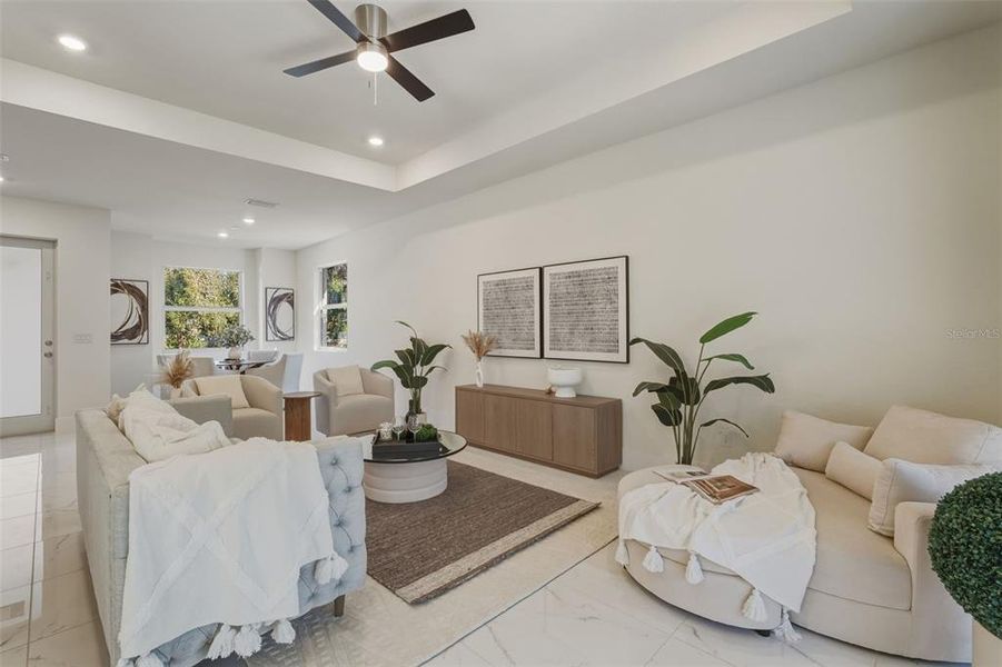 Furnished interior view inside a new home in , Port Charlotte (Image 19). Furnished interior view inside a new home in , Port Charlotte (Image 19).