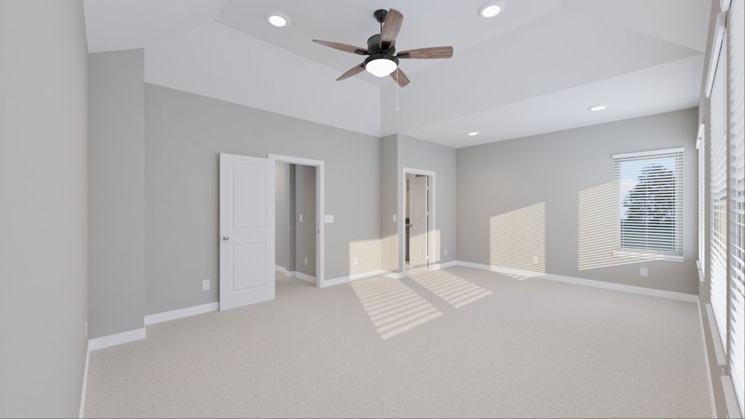 Representative unfurnished interior of a home built from the Santa Rosa by Tricoast Homes in Summer Place  35', Montgomery (Image 23).