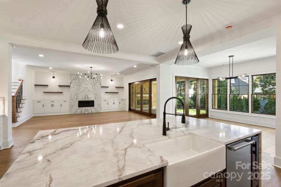 Designer Lighting throughout