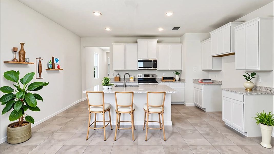 Representative furnished interior of a home built from the Jennings by D.R. Horton in Ocala Preserve, Ocala (Image 4).
