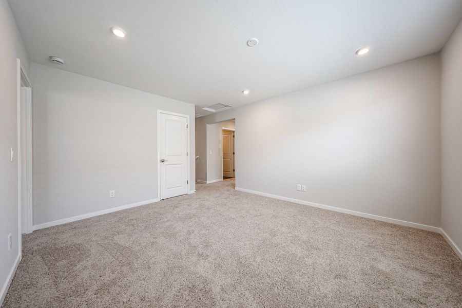 A room with white walls.