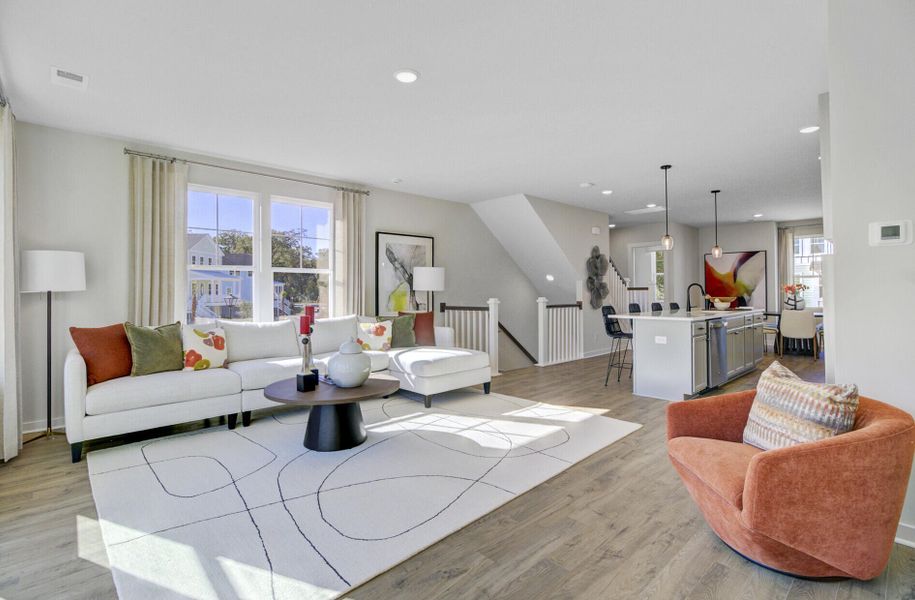 Furnished interior view inside a new home in , Johns Island (Image 16).