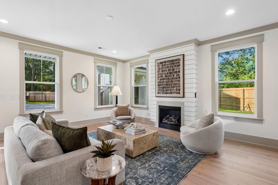 Furnished interior view inside a new home in , Johns Island (Image 11).