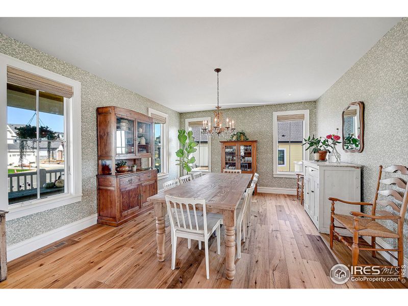 White oak flooring throughout