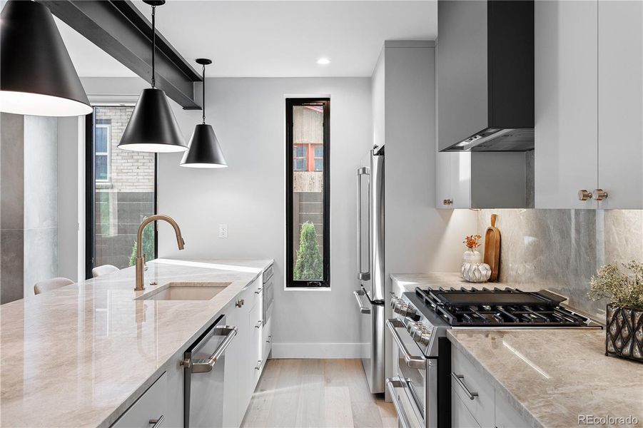 Furnished interior view inside a new home in , Denver (Image 26).