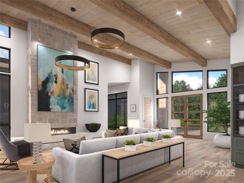 Furnished interior view inside a new home in , Hendersonville (Image 3). Furnished interior view inside a new home in , Hendersonville (Image 3).