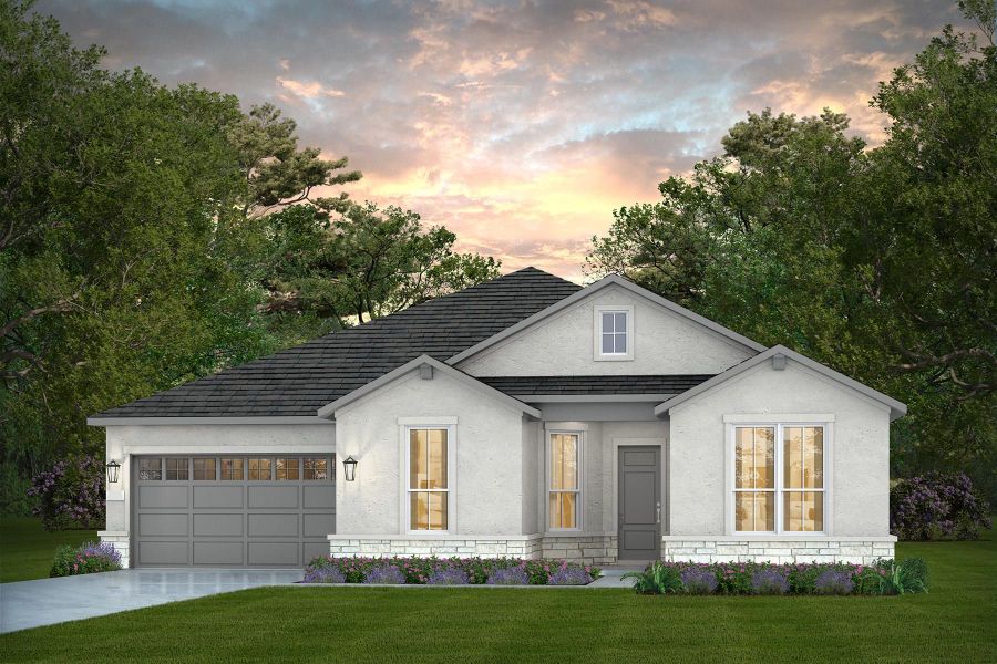 Representative exterior photo of a completed home built from the Reverence by Del Webb in Sun City Texas, Georgetown, TX (Image 29).