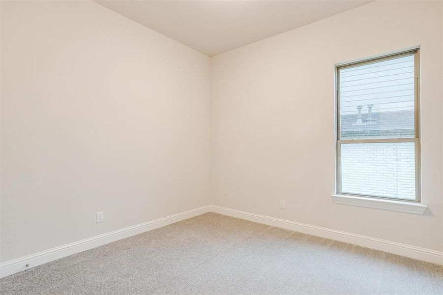 Unfurnished room with carpet flooring