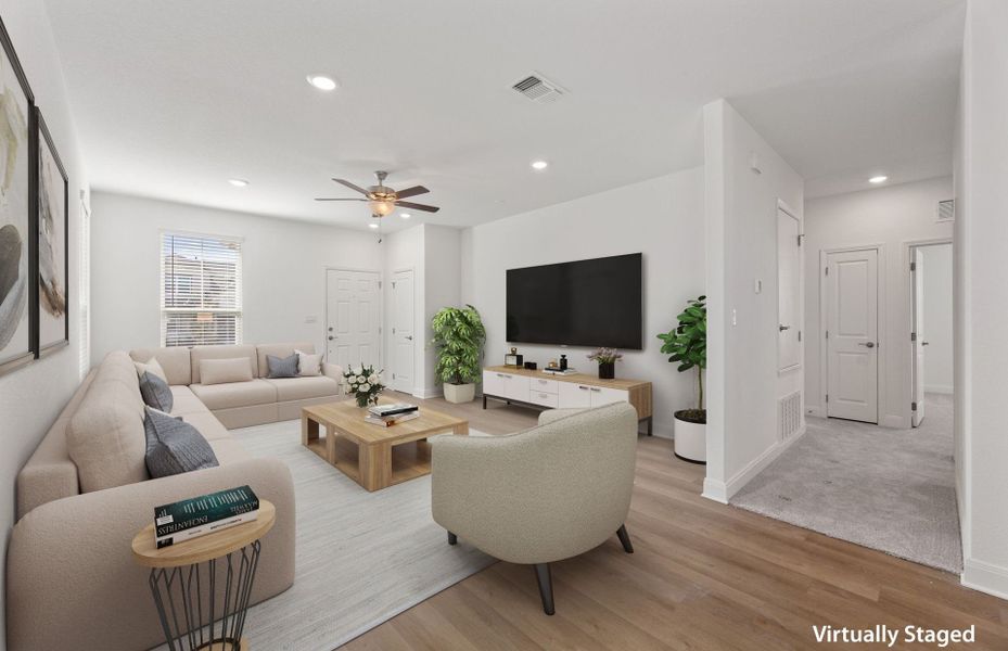 Furnished interior view inside a new home in Patterson Ranch, Georgetown (Image 4).