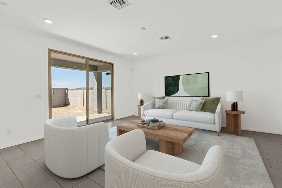 Furnished interior view inside a new home in Blackhawk, Tucson (Image 2).