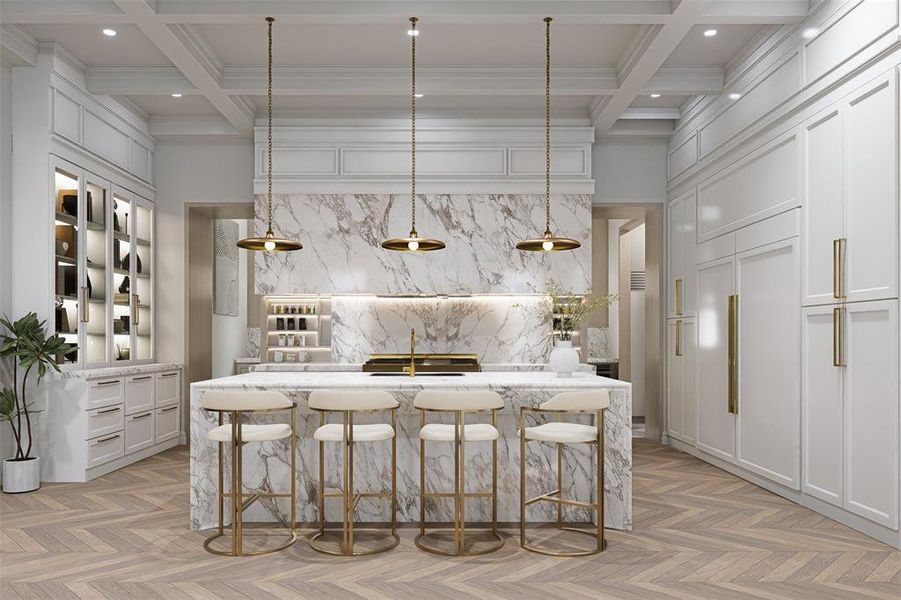 Furnished interior view inside a new home in , Dallas (Image 4).