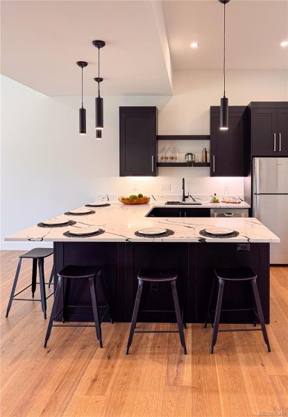 Furnished interior view inside a new home in , Evergreen (Image 29).
