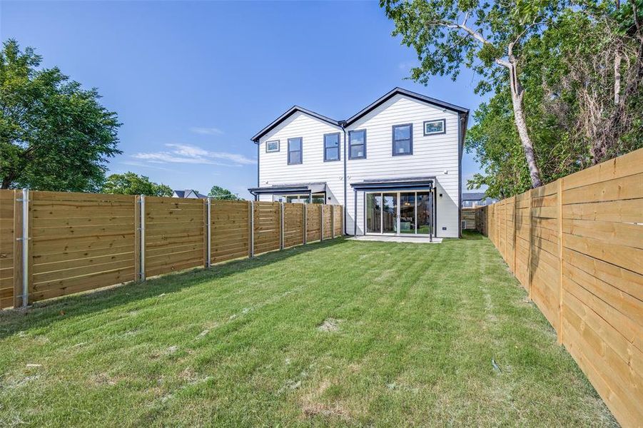 View of fenced backyard View of fenced backyard