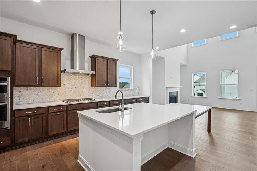 Furnished interior view inside a new home in East Harbor II at Chestatee, Dawsonville (Image 5).