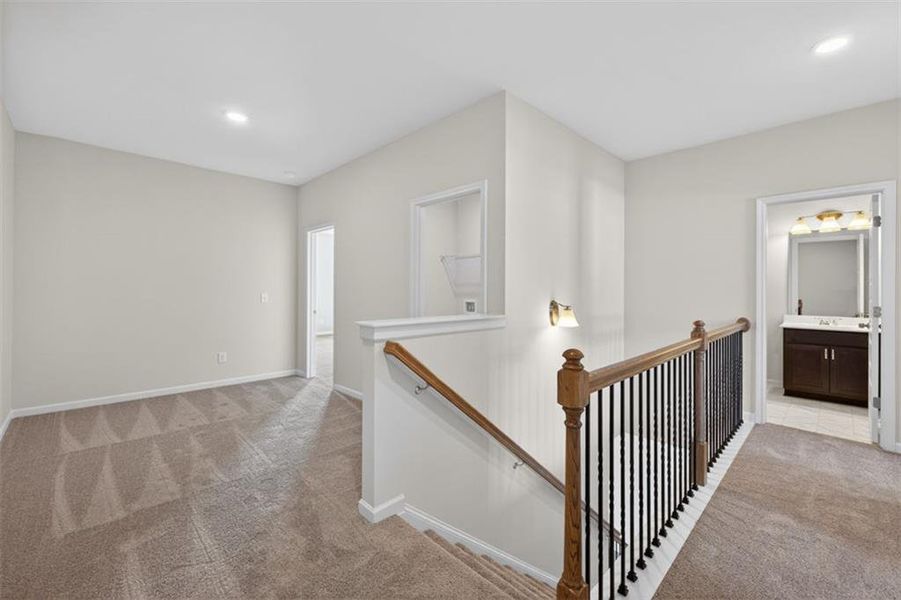 Furnished interior view inside a new home in Townes At The Stiles, Cartersville (Image 10).