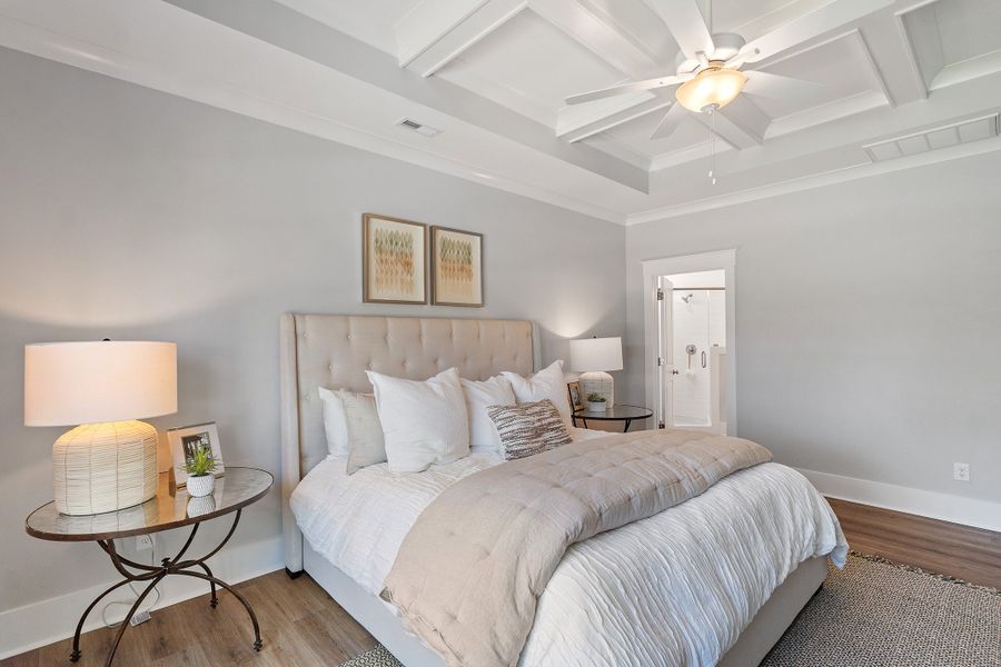 Representative furnished interior of a home built from the Grantville by Bill Clark Homes in The Sanctuary at Sunset Beach, Sunset Beach (Image 19).