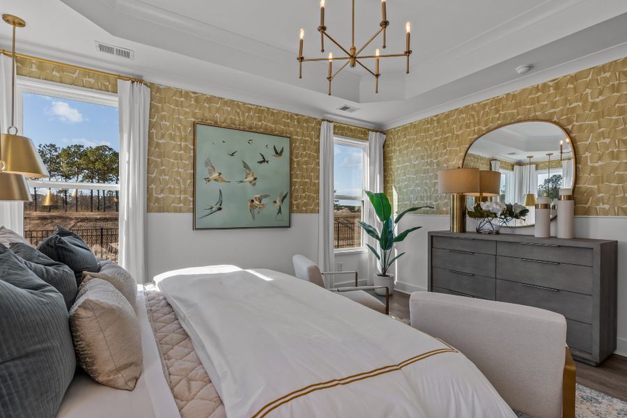 Representative furnished interior of a home built from the The Boardwalk by Chesapeake Homes in Coastal Club of the Carolinas, Calabash (Image 51).
