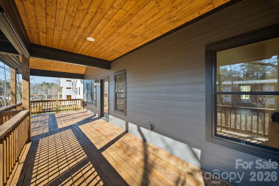 Exterior details and patio area of a home in , Asheville (Image 3). Exterior details and patio area of a home in , Asheville (Image 3).
