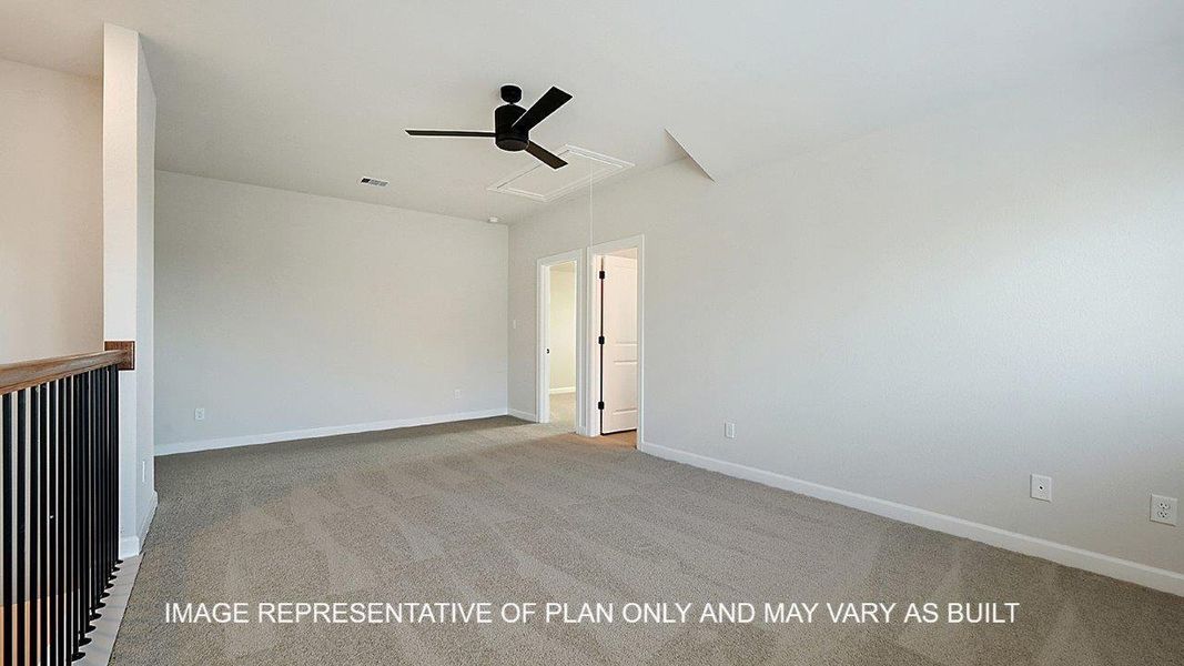 Spacious, unfurnished interior of a new home in Wellborn Settlement, College Station (Image 9).