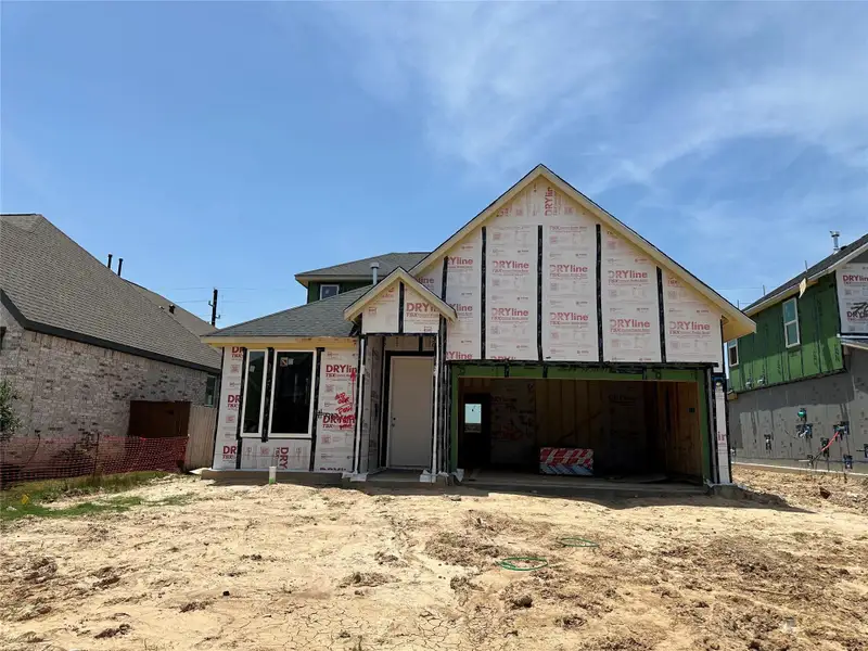 In-progress construction of a new home in , Katy, TX (Image 31).