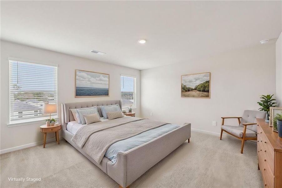Furnished interior view inside a new home in Hawthorne Station, College Park (Image 11).