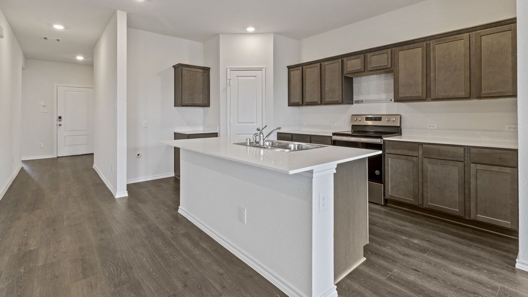 Furnished interior view inside a new home in Creeks at Burnett Trail, Canton (Image 7).