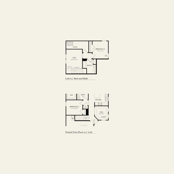 2D floor plan layout for the Contour by Del Webb in Del Webb Carolina Ridge, Midland, NC (Image 7).