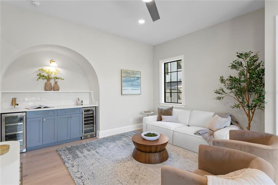 Furnished interior view inside a new home in , Tampa (Image 11).