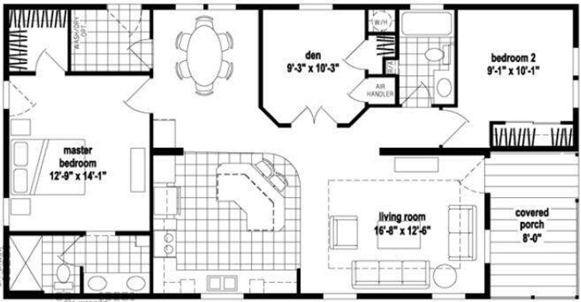 2D floor plan layout of this home in , Fort Pierce, FL (Image 3).