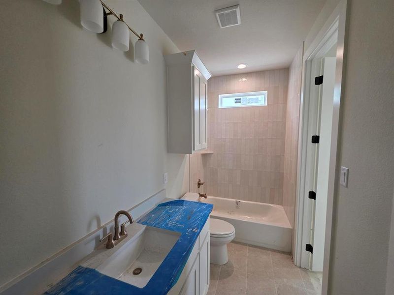In-progress construction of a new home in Timberview Preserves, Weatherford, TX (Image 12).