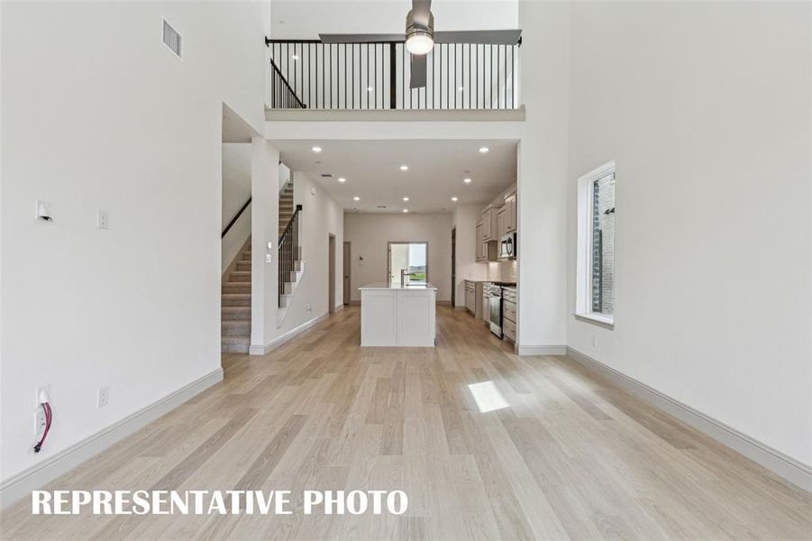 Furnished interior view inside a new home in Midtown GP, Grand Prairie (Image 3). Furnished interior view inside a new home in Midtown GP, Grand Prairie (Image 3).