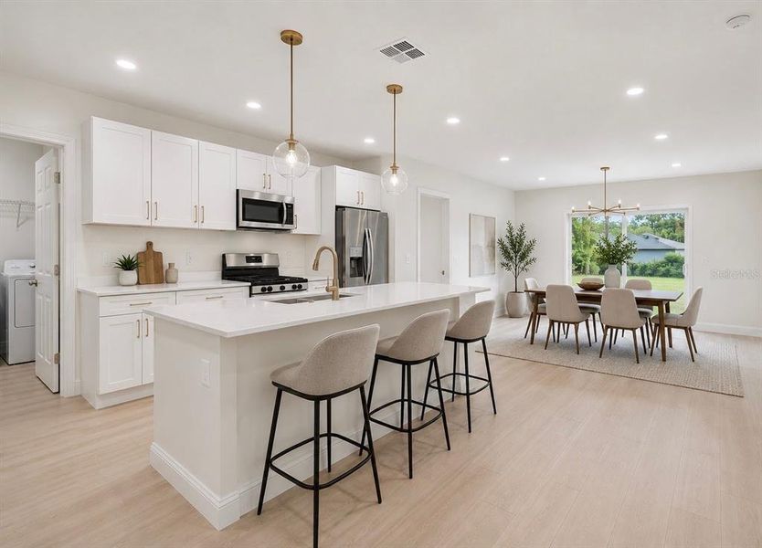 Furnished interior view inside a new home in , Deland (Image 9).