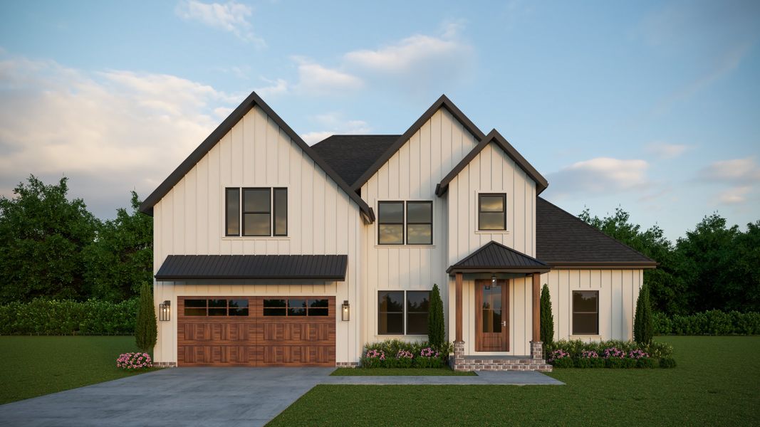 Representative exterior photo of a completed home built from the Stella by Rockwood Homes in Wofford Estates, Clarksville, TN (Image 15). Representative exterior photo of a completed home built from the Stella by Rockwood Homes in Wofford Estates, Clarksville, TN (Image 15).