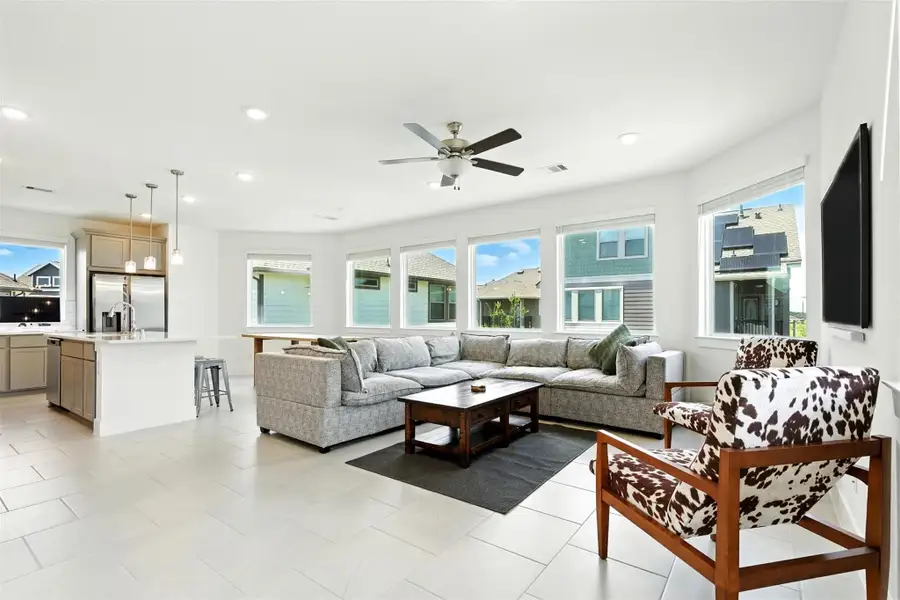 Another view of the bright andspacious living room. Another view of the bright andspacious living room.