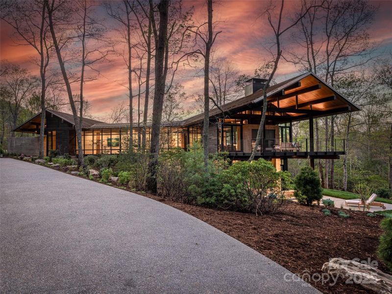 Front exterior of a new home in , Arden, NC, highlighting curb appeal (Image 23).