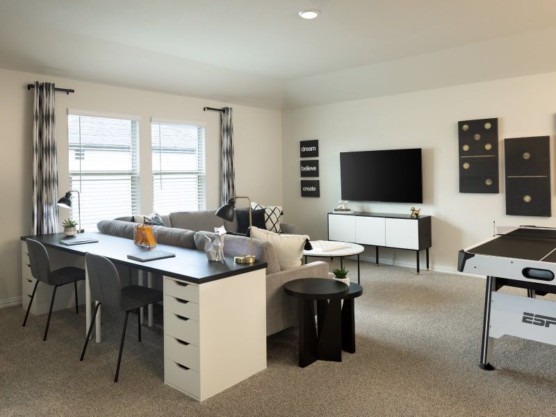 Furnished interior view inside a new home in Southridge - Signature Series, McKinney (Image 11).